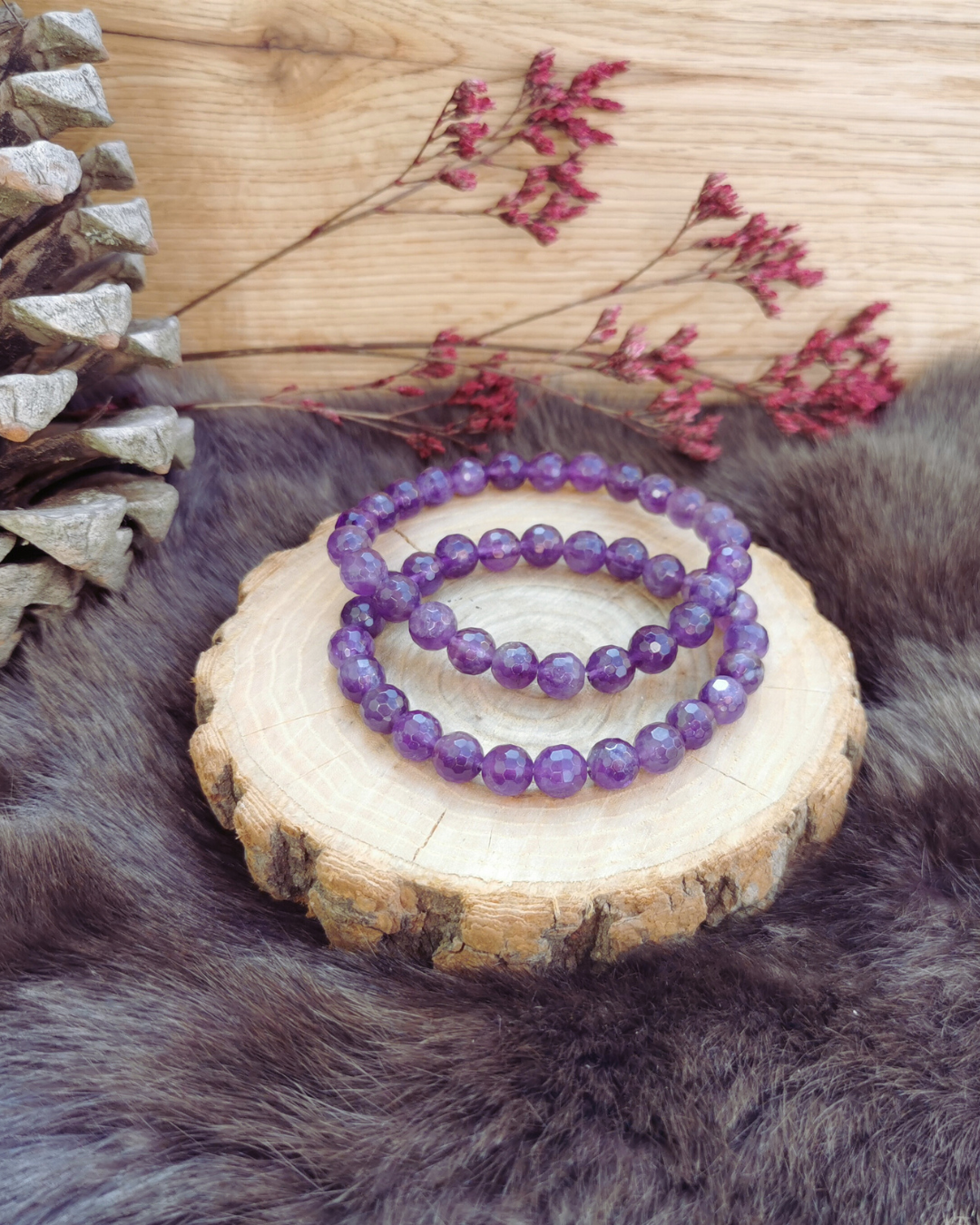 Armband ・Amethyst, 4-8mm